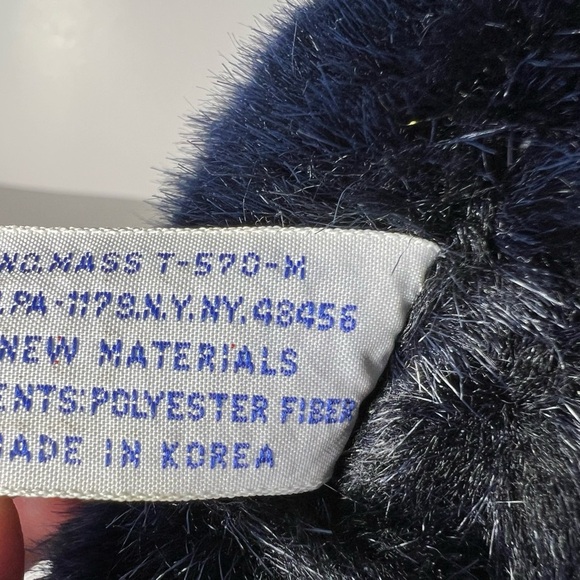 VTG 1990 Teddy Bear Red Bow From The World of Smile Plush Stuffed Animal - Picture 11 of 11